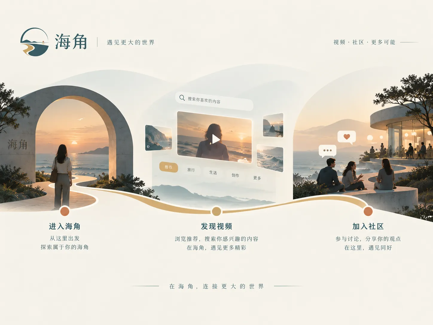 海角网页版访问与页面路径示意视觉